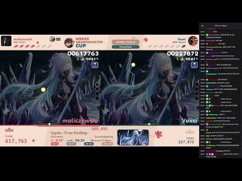 maliszewski ~1050pp peak on 9.23⭐ Raimukun - Icyxis [Blessed] in MGC Grand Finals vs Vaxei (w/ chat)