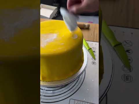 Beginner Trick How to Put Fondant on Lego Cake Simple #asmr #asmrbaking