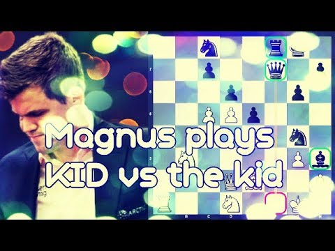 Carlsen plays the KID vs a kid! | Pogosyan vs Carlsen | World Rapid Ch Rd 3