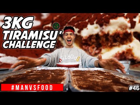 MANGIO 3KG di TIRAMISÙ Challenge - Cheat Day Vegan ITA | MAN VS FOOD
