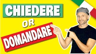 How to Say "to Ask" in Italian - Domandare vs Chiedere Difference | Grammar Lessons for Beginners