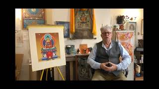 How to insert a Thangka into a Brocade Frame
