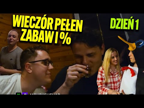 SUCHAR WYJAZD NA MAZURY, PIŻAMY, NAUKA TAŃCA, GRA PYTANIE I ZADANIE, UDERZANIE RĘKAWICĄ | DZIEŃ 1
