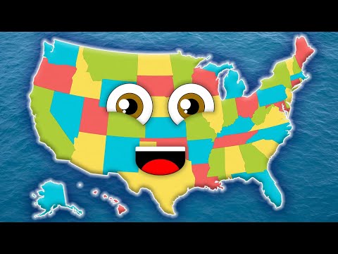 50 States of America Song | All USA States and Capital Cities
