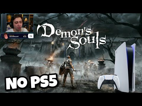 Alanzoka jogando Demons Souls no PS5