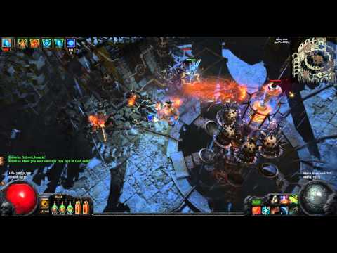 Dominus DPS test Righteous Fire+Flame Surge+Freezing Pulse+EK+Assassins Mark+Hatred+HoF