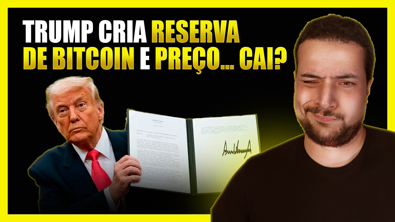 TRUMP CRIA RESERVA DE BITCOIN E O PREÇO… CAIU!? 😱 NÃO CAIA NA ARMADILHA
