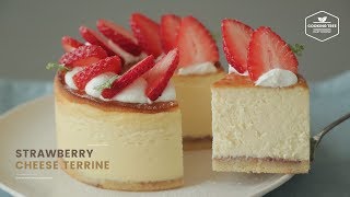 딸기 치즈 테린느 만들기 : Strawberry Cream Cheese Terrine Recipe | Cooking tree