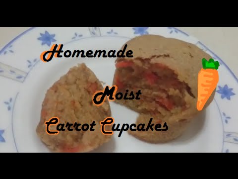 Moist Carrot Cupcakes