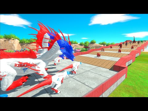 ⚡ Doctor HYDRA Army vs VIRUS ARMY DEATH CLIMB - 🦖 Animal Revolt Battle Simulator 🦕