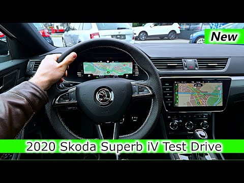 Test Drive Skoda Superb iV Combi Plug-in Hybrid New SportLine 2020