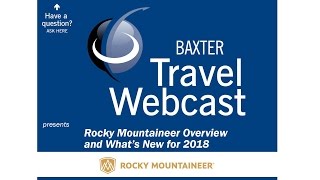 Recorded Webcast: Rocky Mountaineer Overview