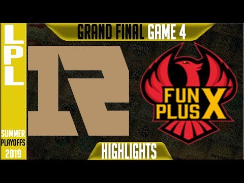 RNG vs FPX Highlights Game 4 | LPL Summer 2019 Playoffs Grand Final | Royal Never v Funplus Phoenix