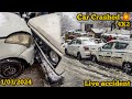 CAR CRASH💥|| SLIDING CAR IN HEAVY SNOWFALL❄️|| MANALI SNOWFALL TODAY || 1/03/2024|| MANALI VLOG😍||