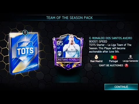 BEST TOTS PACK OPENING EVER IN FIFA MOBILE - 95 OVR TOTS RONALDO - Gameplay Review Video