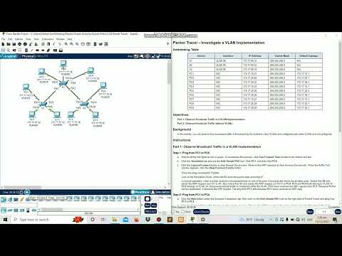 Activity 3 2 8   Investigate a VLAN Implementation