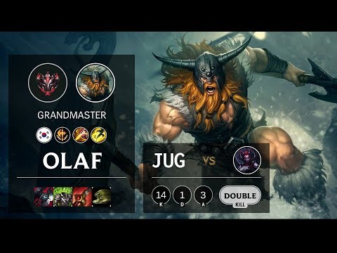 Olaf Jungle vs Elise - KR Grandmaster Patch 10.10