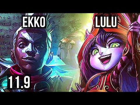 EKKO vs LULU (MID) | 5.8M mastery, 2400+ games, 7 solo kills | EUW Challenger | v11.9