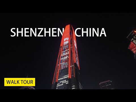 Passeio no shopping da China | Shenzhen futurista 2023 ｜ Arranha-céu com menos de 600 metros de altura | Uma China futurista.