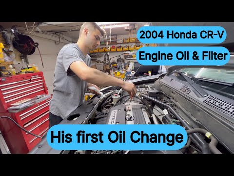 2004 Honda CR-V Engine Oil and Filter Change 2.4 V-Tec