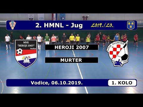 2.HMNL-JUG, 1. KOLO: HEROJI 2007 - MURTER, VODICE 06.10.2019.