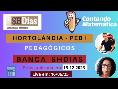Prova HORTOLÂNDIA | Pedagógicos - Banca SHDIAS – Gabarito e Resolução