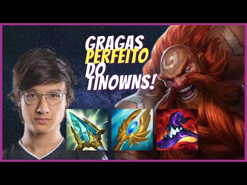 TINOWNS COM SEU GRAGAS PERFEITO! - LOUD Tinowns Gragas Mid vs Kaisa Gameplay! | Season 2023