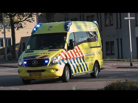 Nieuwe Ambulance 13-197 Post Purmerend met spoed vanaf het Waterland Ziekenhuis Purmerend