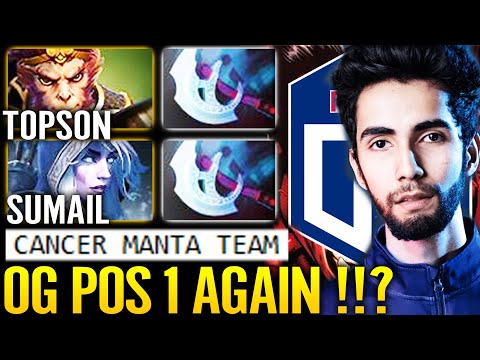 SUMAIL OG Pos1 Again? Left LIQUID & Hard Try With Topson Cancer Manta Team Dota 2 Pro Drow Ranger