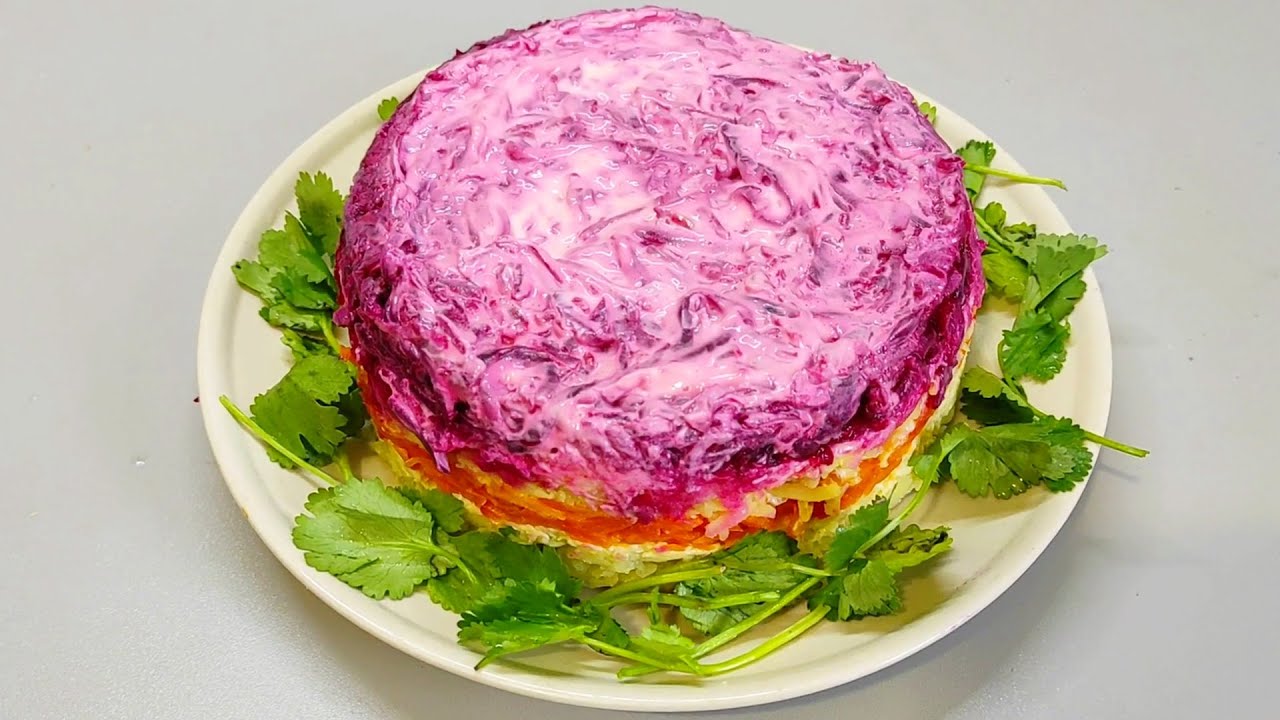 Салат неженка слои