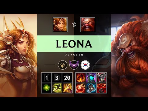 Leona Jungle vs Gragas - KR Master Patch 25.15