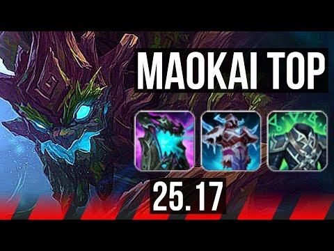 MAOKAI vs FIORA (TOP) | 38k DMG, Godlike | KR Master | 25.17