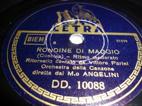 Orchestra della Canzone Angelini, Vittore Parini, Rondine di maggio, Foxtrot, Italien, 1942