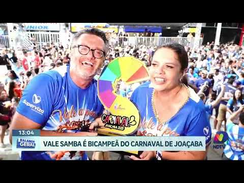 Apuração define campeã do Carnaval 2026 de Joaçaba