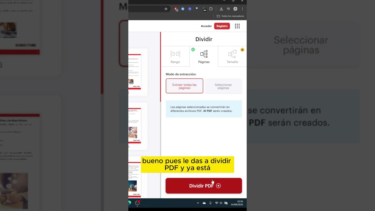 Cómo SEPARAR PAGINAS de un PDF 2026 ✅ Separar Hojas de un PDF