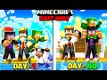 100 Days On ONE RAFT With Friends In Minecraft