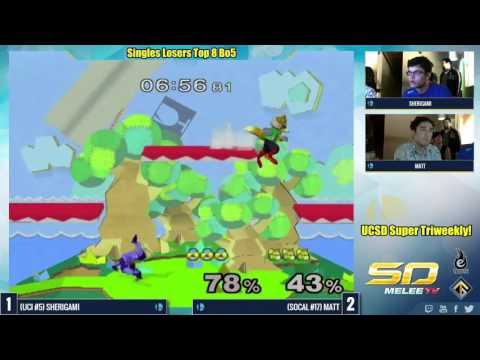 UCSD Super Triweekly Singles Losers T8: Sherigami vs. Matt - SSBM