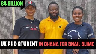 British-Nigerian PHD Student In Ghana Researching How To Set Up Snail Farm & Extraction Business