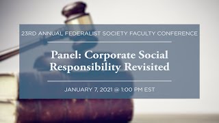 Click to play: Panel: Corporate Social Responsibility Revisited