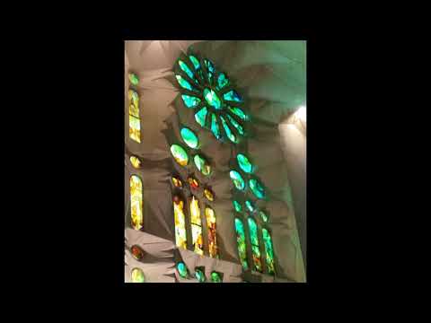 Barcelona   views of Cathedral , Sagrada Familia & other Gaudi buildings   music Piel Schubert