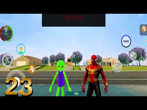Spider Stickman Rope Hero Spider Game City World Of Mafia #23 Android Gameplay