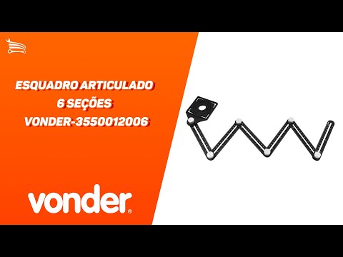 Esquadro Articulado 6 Seções   - Video