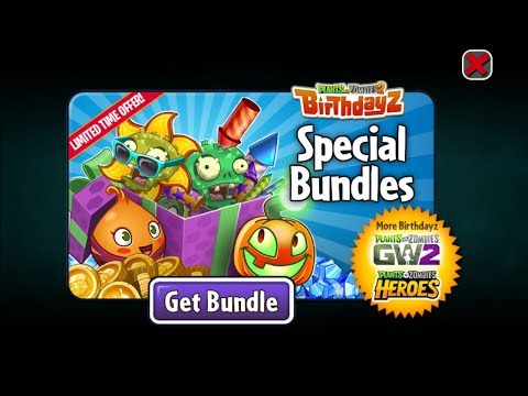 Plants Vs Zombies 2: 9th BirthdayZ All Pinata Parties