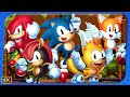 Sonic Mania Plus ⁴ᴷ Encore Mode 100 All Chaos Emeralds Characters