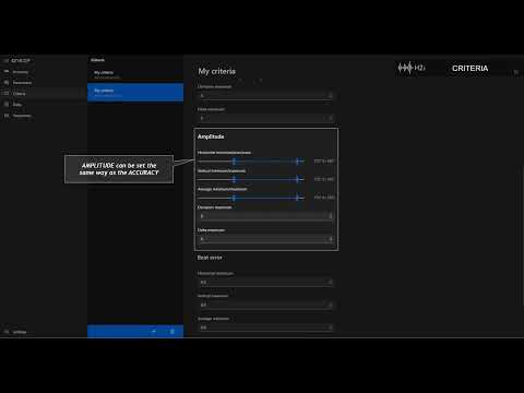 Accuracy Motion, Criteria