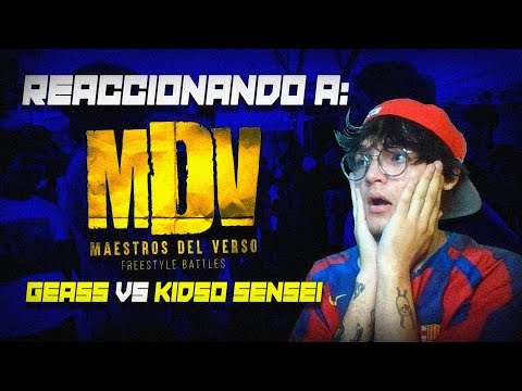 ¿EL PRIME DEL FREESTYLE VENEZOLANO? | Reaccionando #4: GEASS VS KIDSO SENSEI MDV Serie A FECHA 5