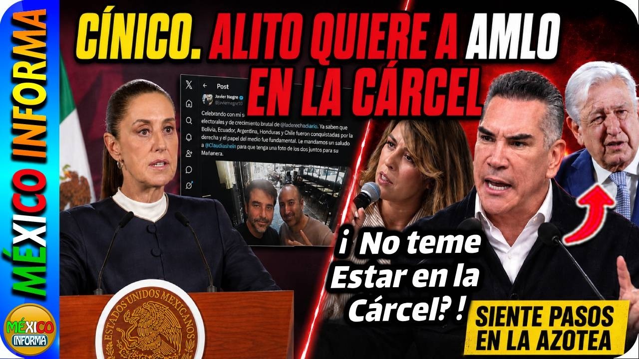 CÍNICO: ALITO DICE QUE AMLO Y ANDY DEBERÍAN ESTAR EN LA CÁRCEL. SHEINBAUM NO SABÍA ESTO DE CERIMEDO