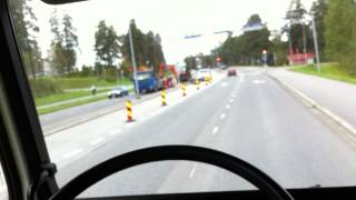 preview picture of video 'Driving old Scania 92M  halleluja in Finland, Kajaani'