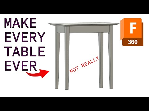 Ep 4: Tapered Leg Table - Fusion 360 for Woodworkers