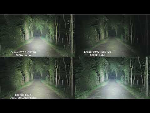 Emisar DT8 8xSST20 5000k - D4V2 4xSST20 5000k -  E07X 7xSST20 5000k -K9.3 9xXPL-Hi 6500k